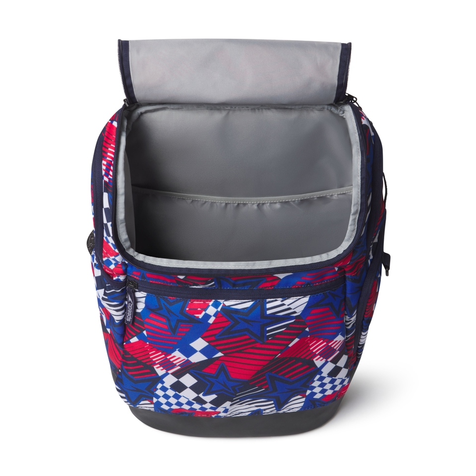 Teamster Print Backpack Blue/Red