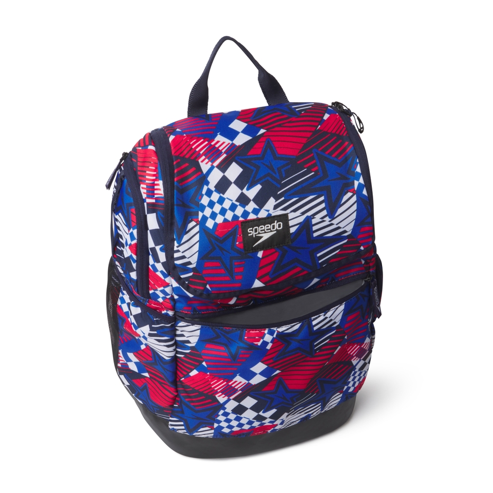 Teamster Print Backpack Blue/Red