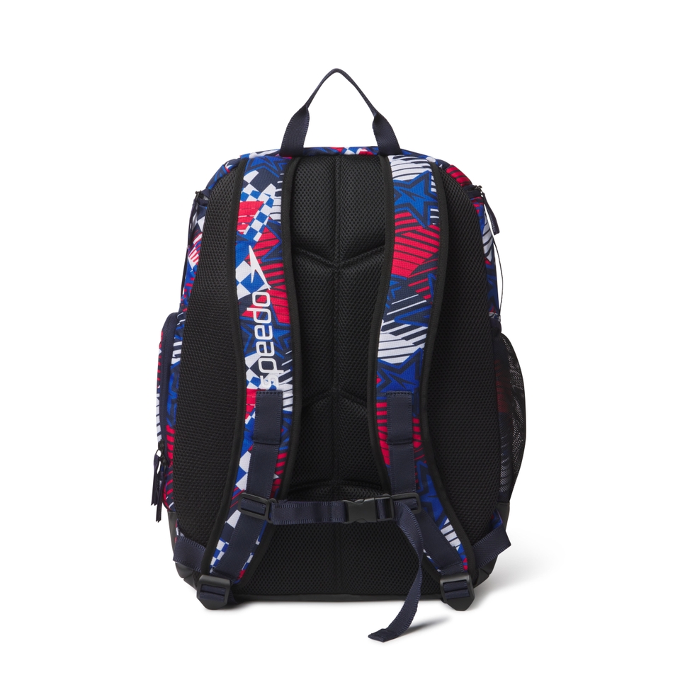 Teamster Print Backpack Blue/Red