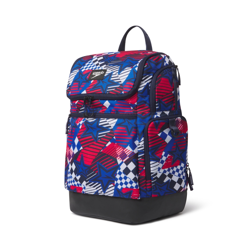 Teamster Print Backpack Blue/Red