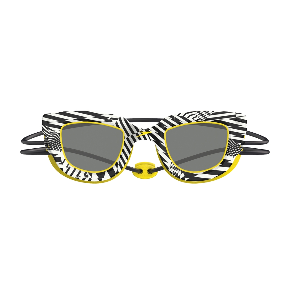 Kids Sunny G Pop Seasiders Print Goggles Black/Yellow