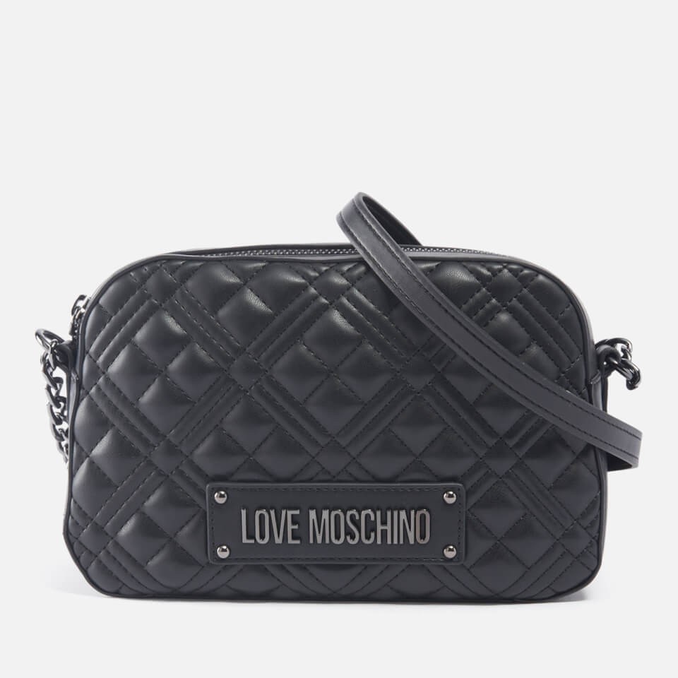 Love Moschino Borsa Quilted Faux Leather Cross Body Bag
