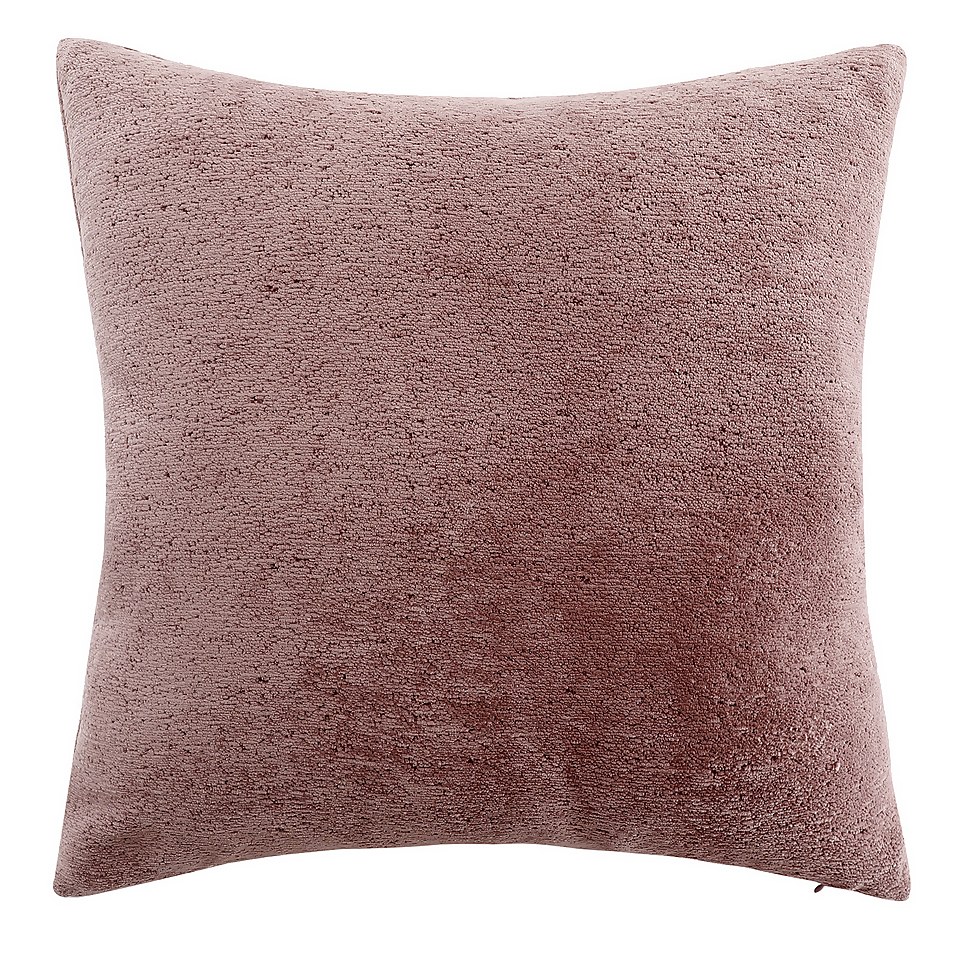 Large Chenille Cushion - 58x58cm - Blush