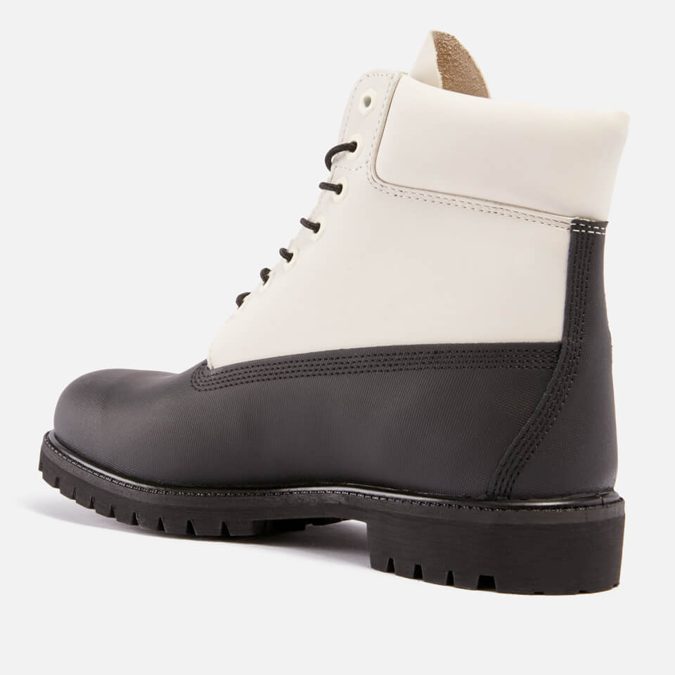 White leather sales timberland boots