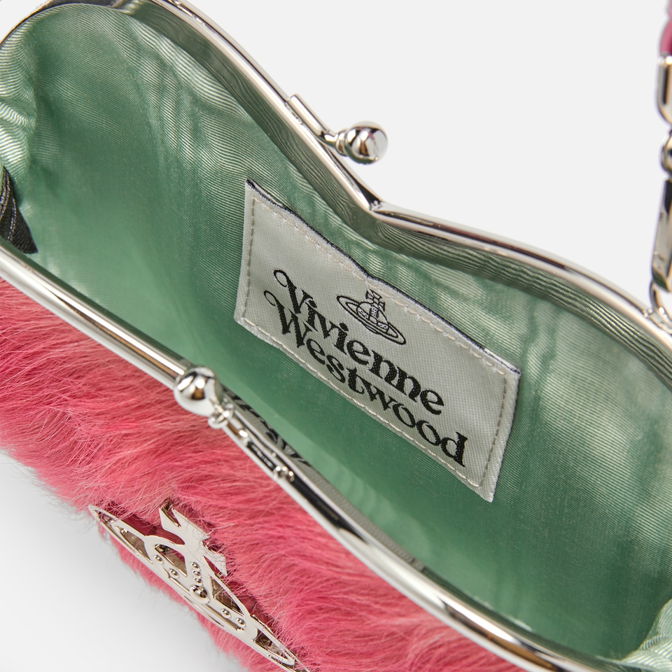 Vivienne Westwood Belle Heart Frame Calf Hair Purse