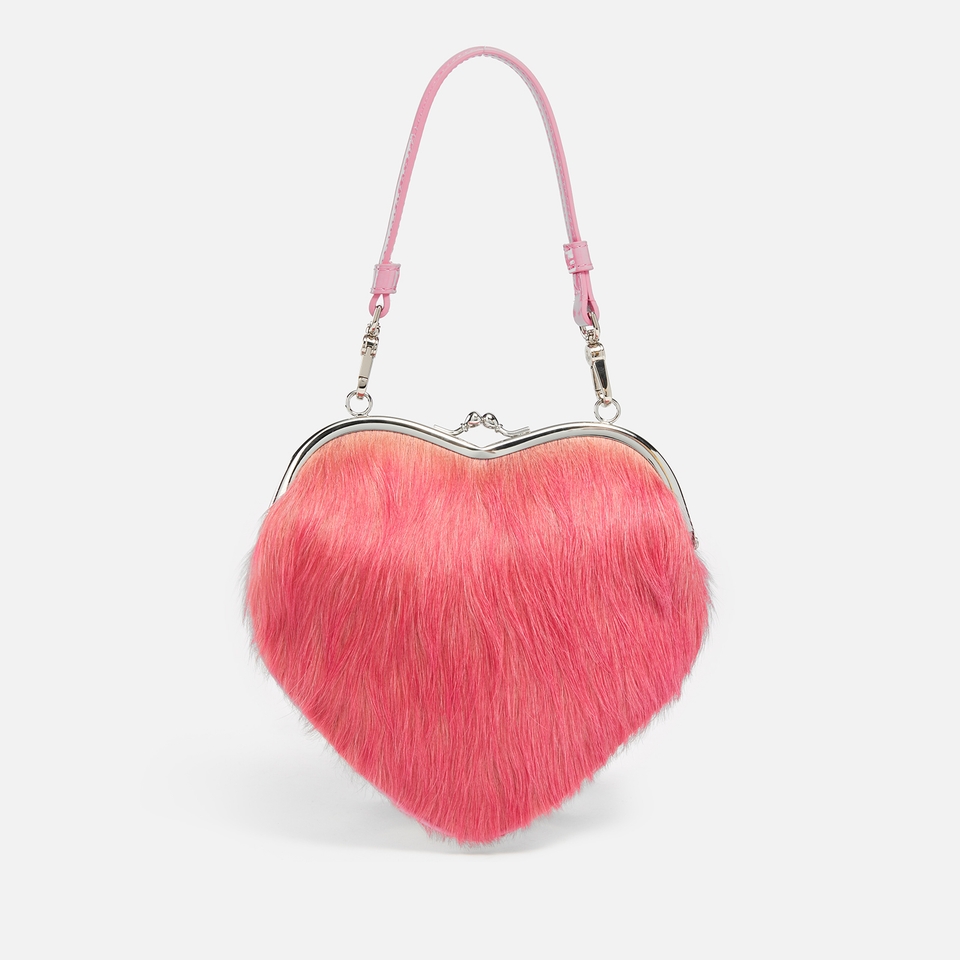 Vivienne Westwood Belle Heart Frame Calf Hair Purse