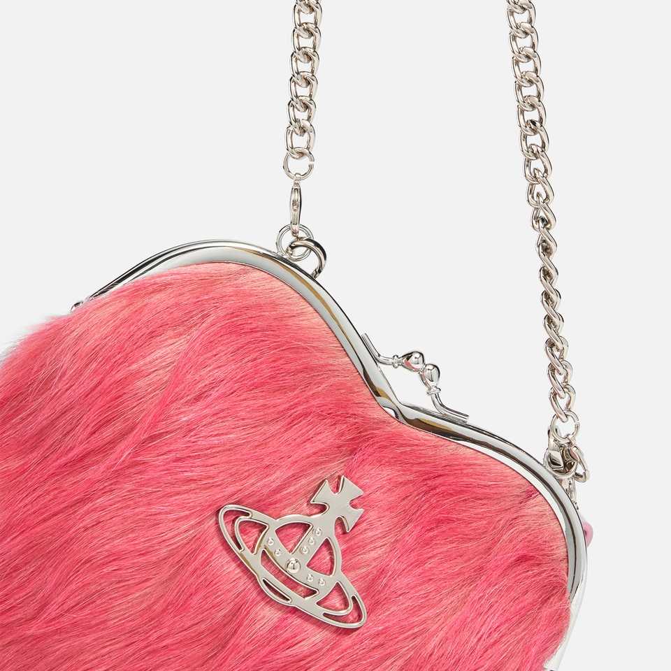 Vivienne Westwood Belle Heart Frame Calf Hair Purse
