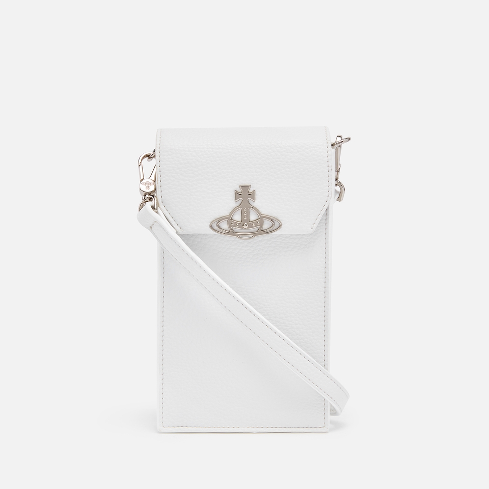 Vivienne Westwood Re-Vegan Pebble-Grained Faux Leather Phone Bag