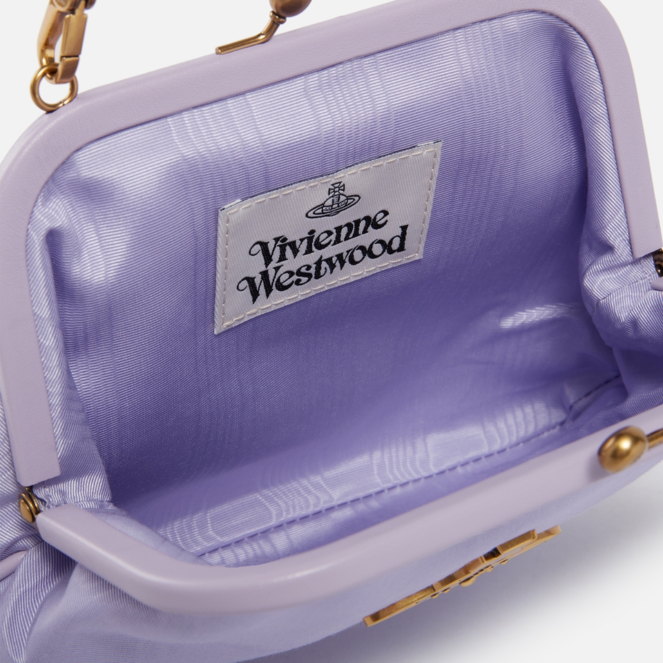 Vivienne Westwood Vivienne's Saffiano Leather Clutch Bag