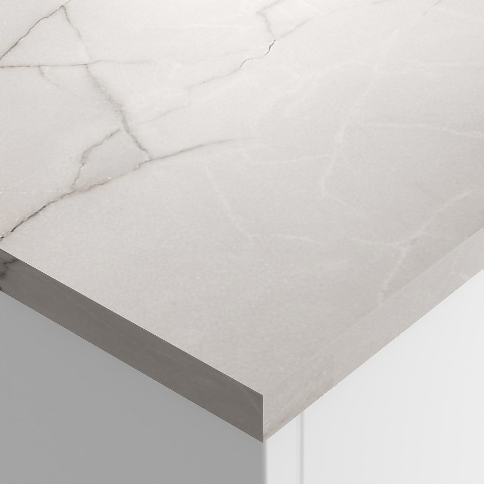 Grey Marble Worktop - 300 x 60 x 3.8cm (Square Edge)
