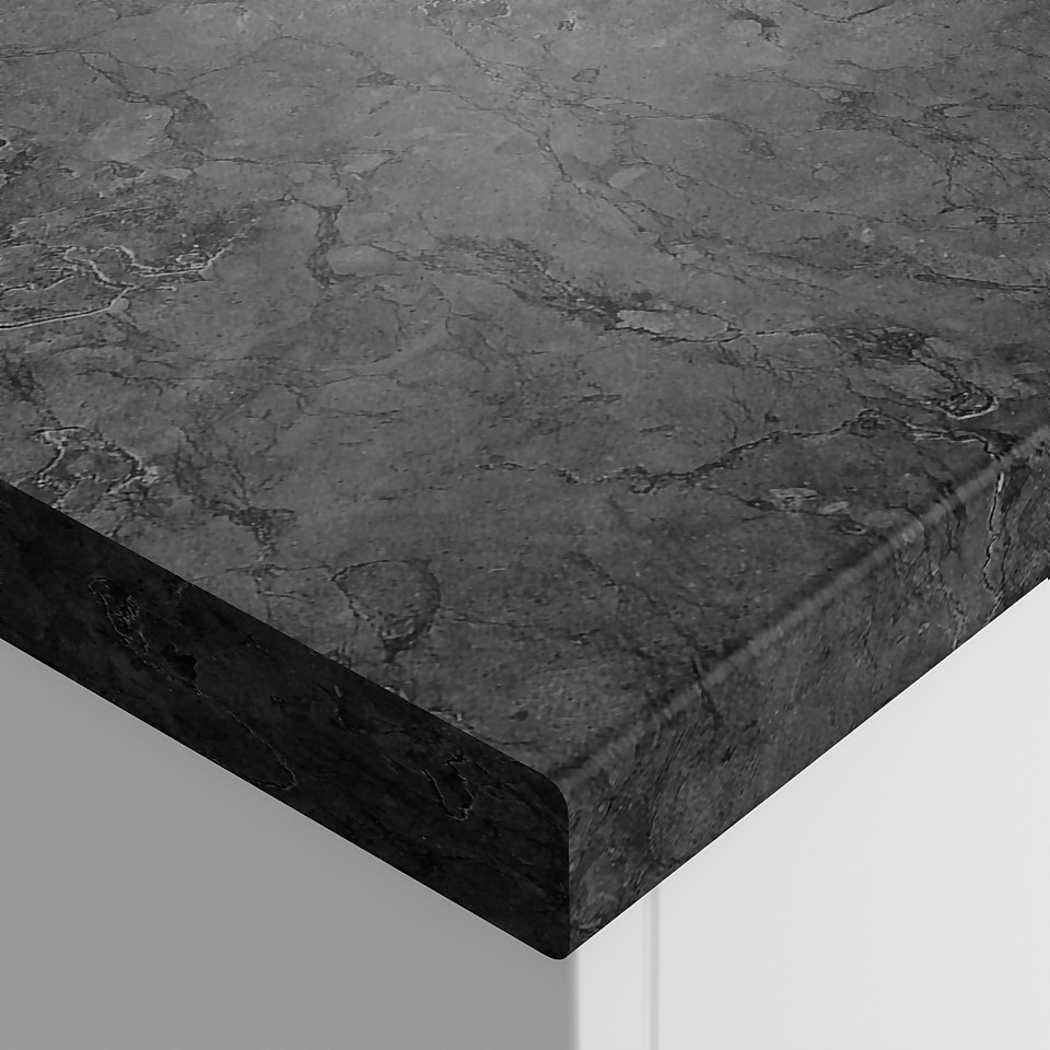 Dark Stone Kitchen Upstand - 300 x 60 x 1.2cm (6mm Postformed Edge)