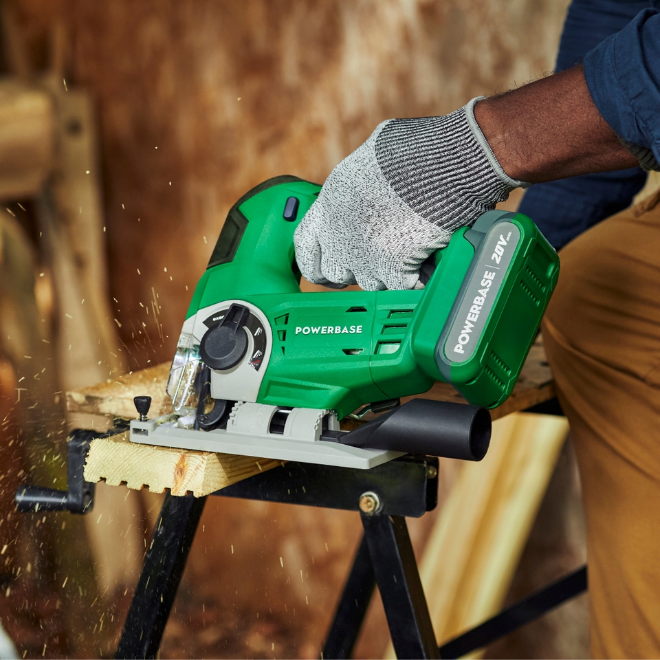 Powerbase 20V Cordless Jigsaw Homebase