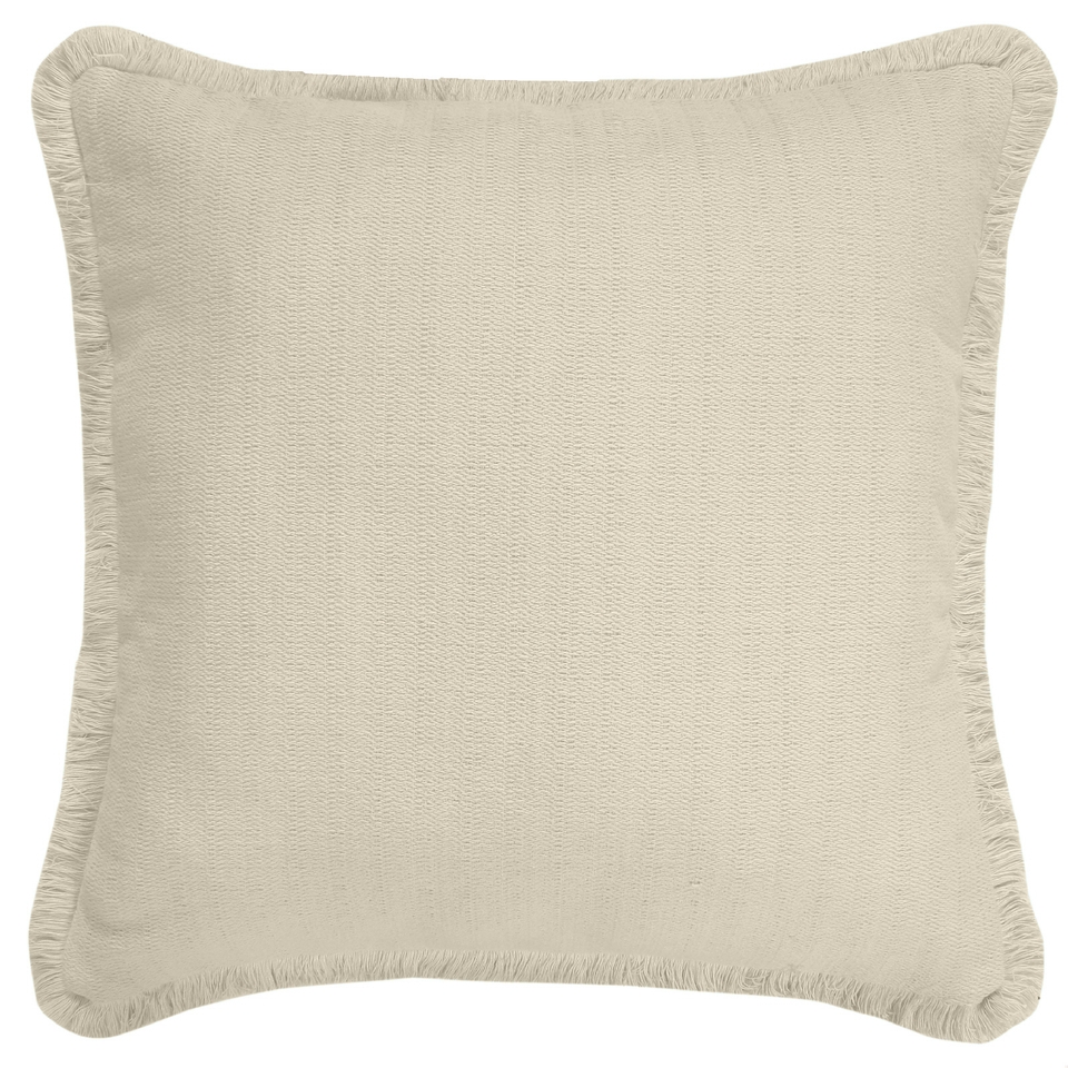 Woven Stonewashed Cushion - Natural