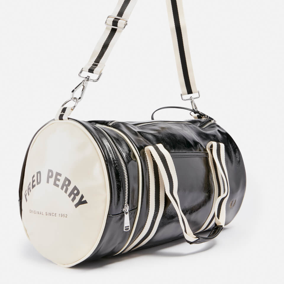 Fred Perry Classic Faux Patent Leather Duffle Bag | Coggles