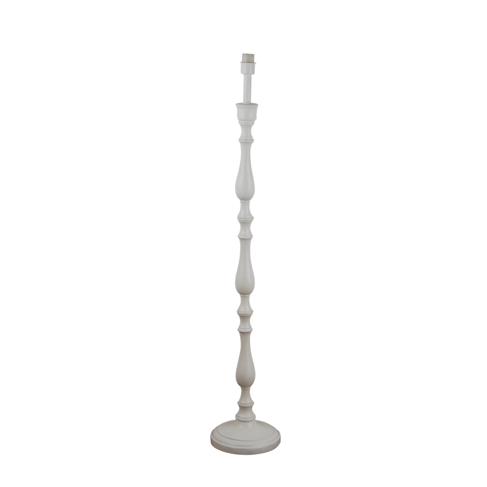 Candle Stick Floor Lamp Base - Cream