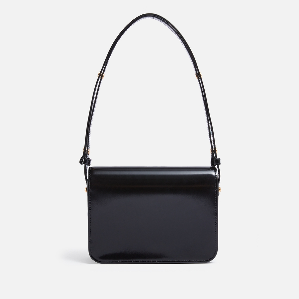 Tory Burch Robinson Spazzolato Convertible Leather Shoulder Bag