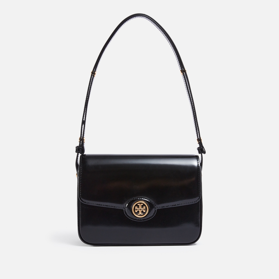 Tory Burch Robinson Spazzolato Convertible Leather Shoulder Bag