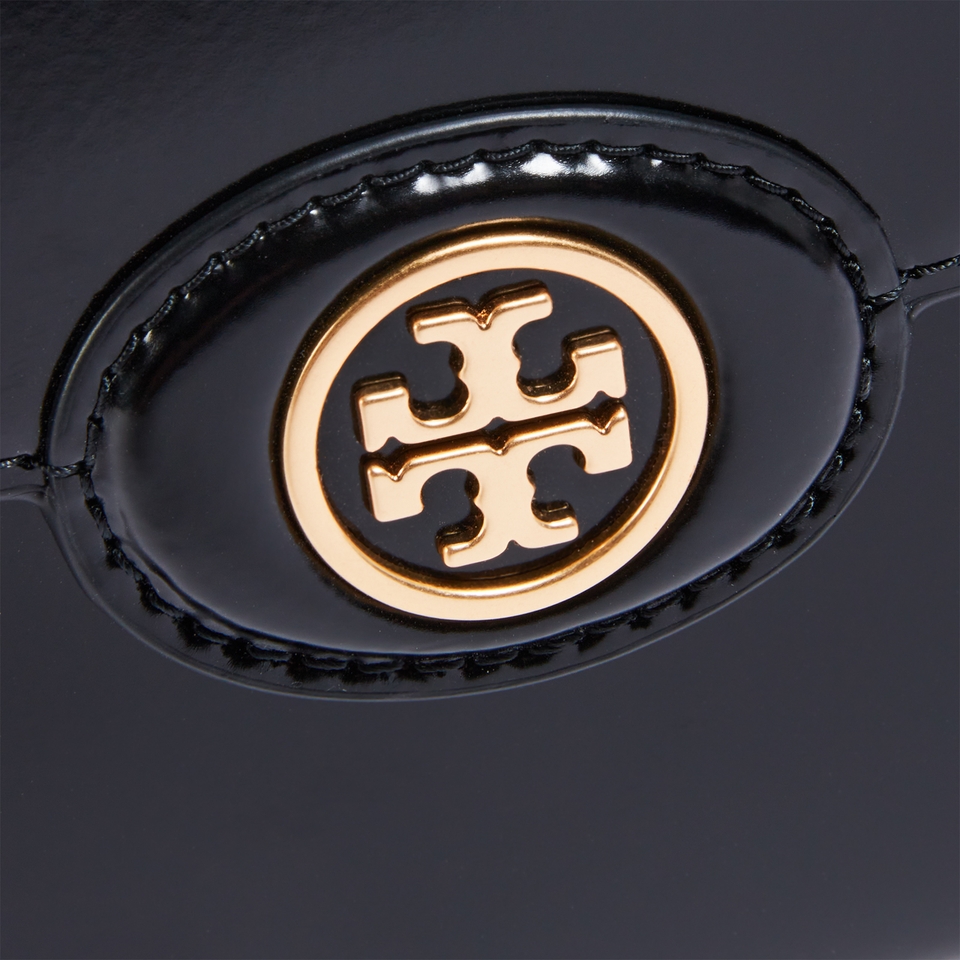 Tory Burch Robinson Spazzolato Convertible Leather Shoulder Bag