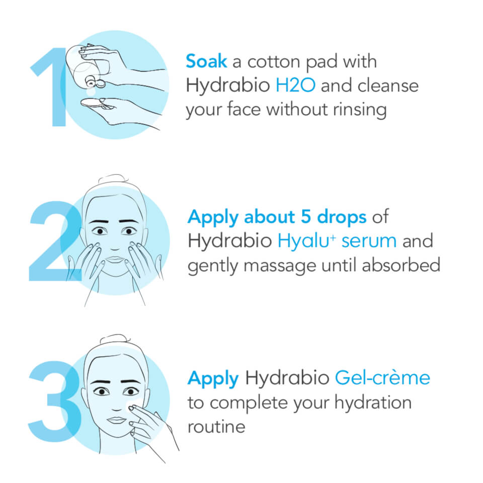 Bioderma Hydrabio Hyalu+ Plumping Hydrating Serum with Hyaluronic Acid for Dehydrated Skin 30ml