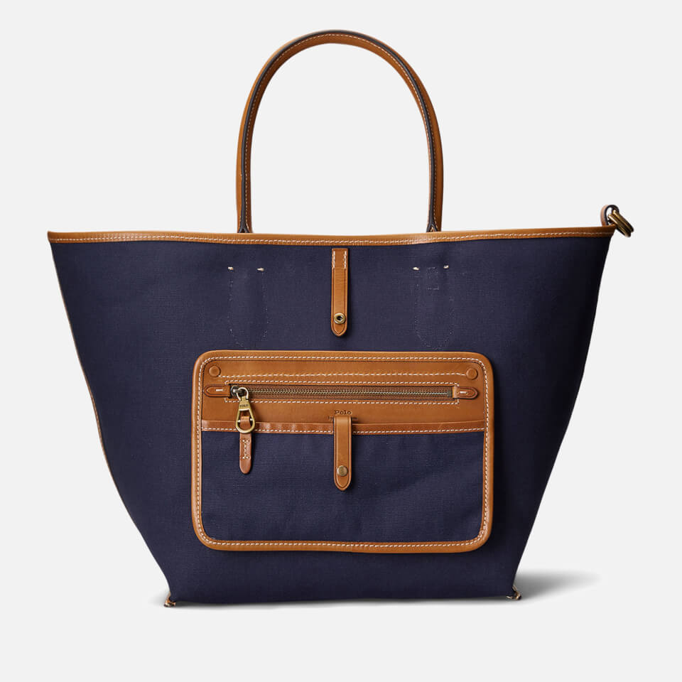 Polo Ralph Lauren Cotton-Canvas and Leather Tote Bag