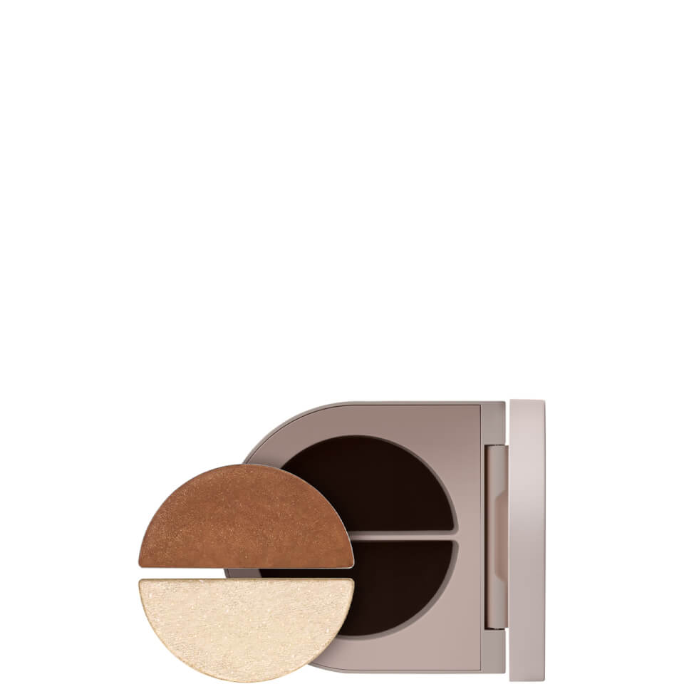 ROSE INC Eyeshadow Shimmer Duo - Satin Cocoa and White Gold