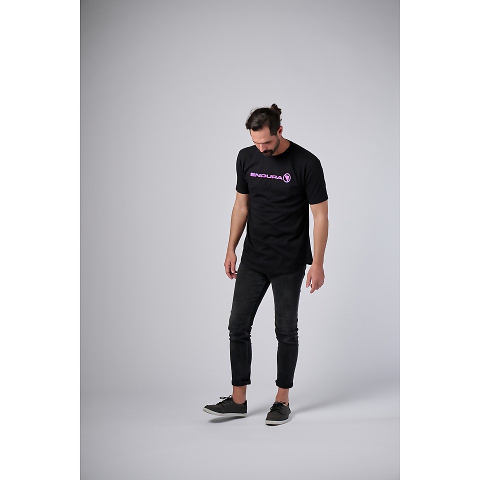 3D LOGO SHIRTAIL TEE - BLACK