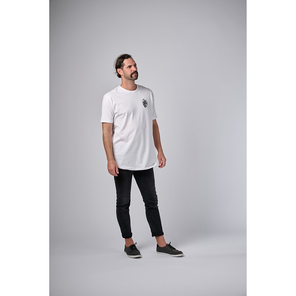 ALL HEART SHIRTAIL TEE - WHITE