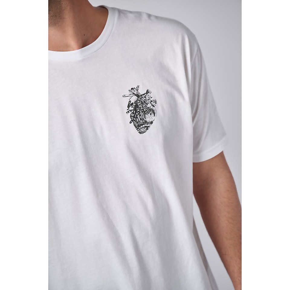 ALL HEART SHIRTAIL TEE - WHITE