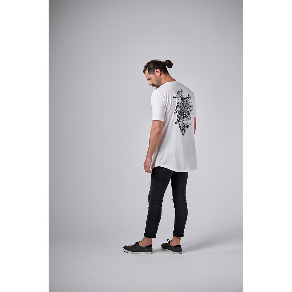 ALL HEART SHIRTAIL TEE - WHITE