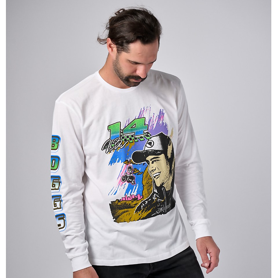 REED BOGGS LONG SLEEVE TEE - WHITE