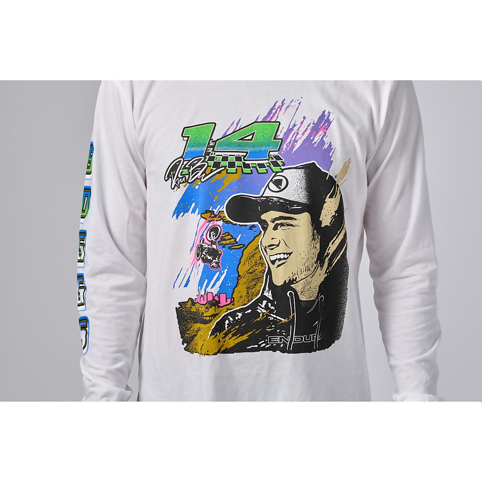 REED BOGGS LONG SLEEVE TEE - WHITE