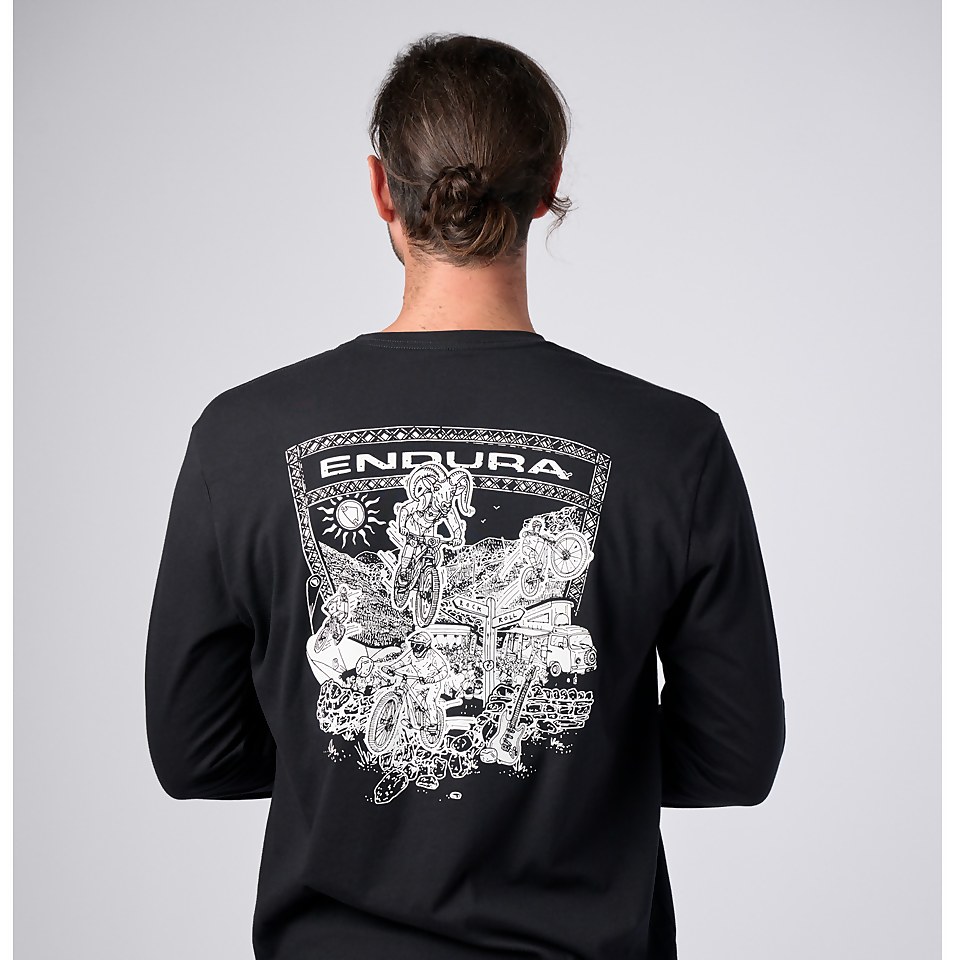 HARD ROCK LONG SLEEVE TEE - BLACK