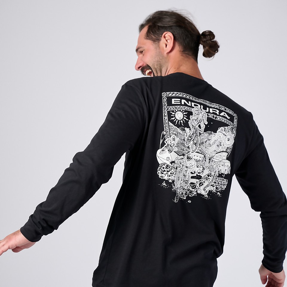 HARD ROCK LONG SLEEVE TEE - BLACK