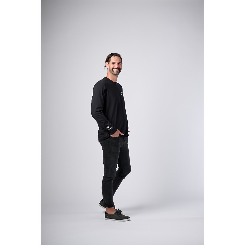 HARD ROCK LONG SLEEVE TEE - BLACK