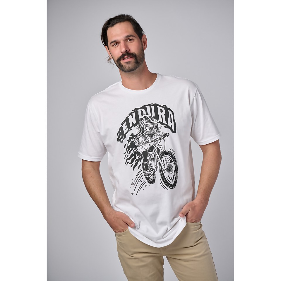 BONES BIKER SHIRTAIL TEE - WHITE
