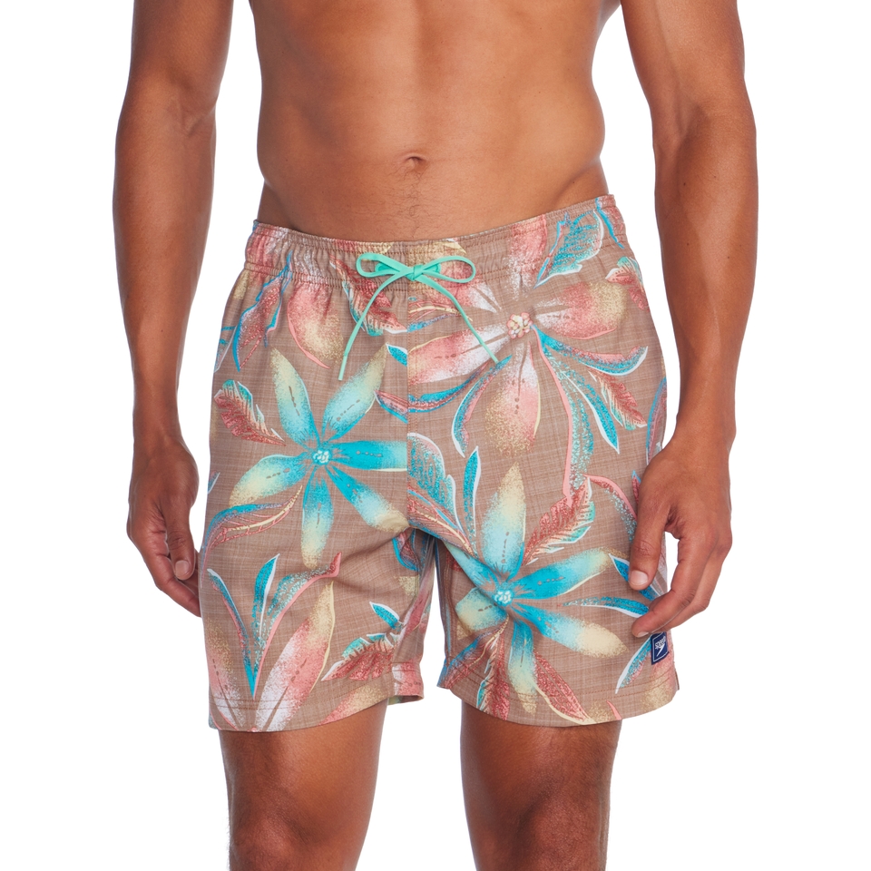 Men's Print Rondo Edge Volley 17" Brown
