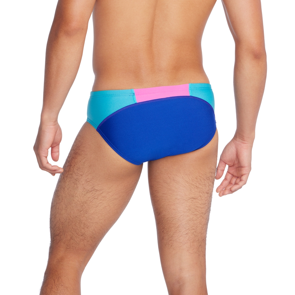 Men's Dual One Brief Blue/Pink