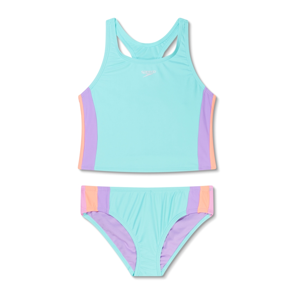 Ensemble Tankini pour filles, bleu/violet