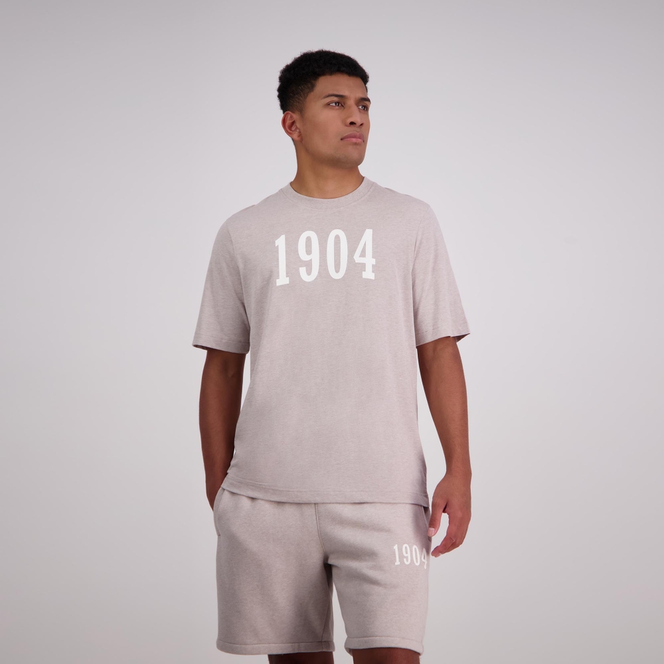 MENS 1904 T-SHIRT LIGHT BEIGE MARLE