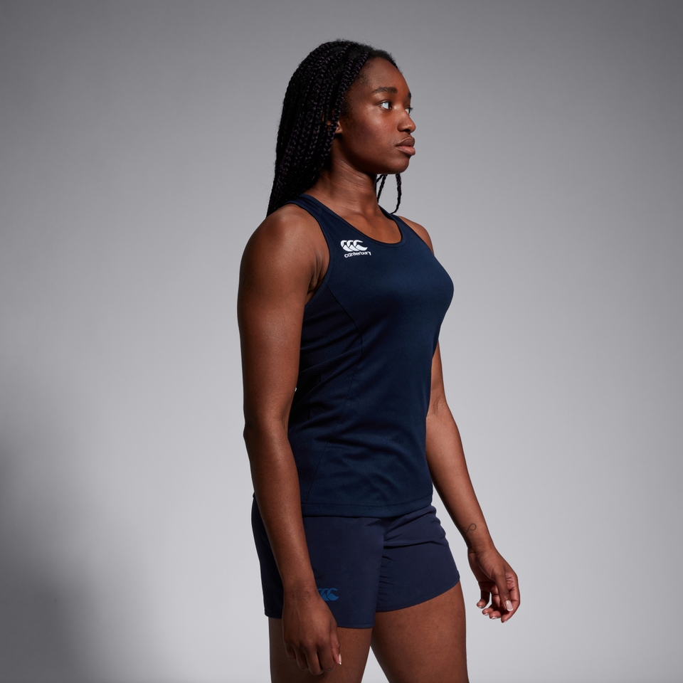 WOMENS CLUB DRY RACERBACK SINGLET NAVY