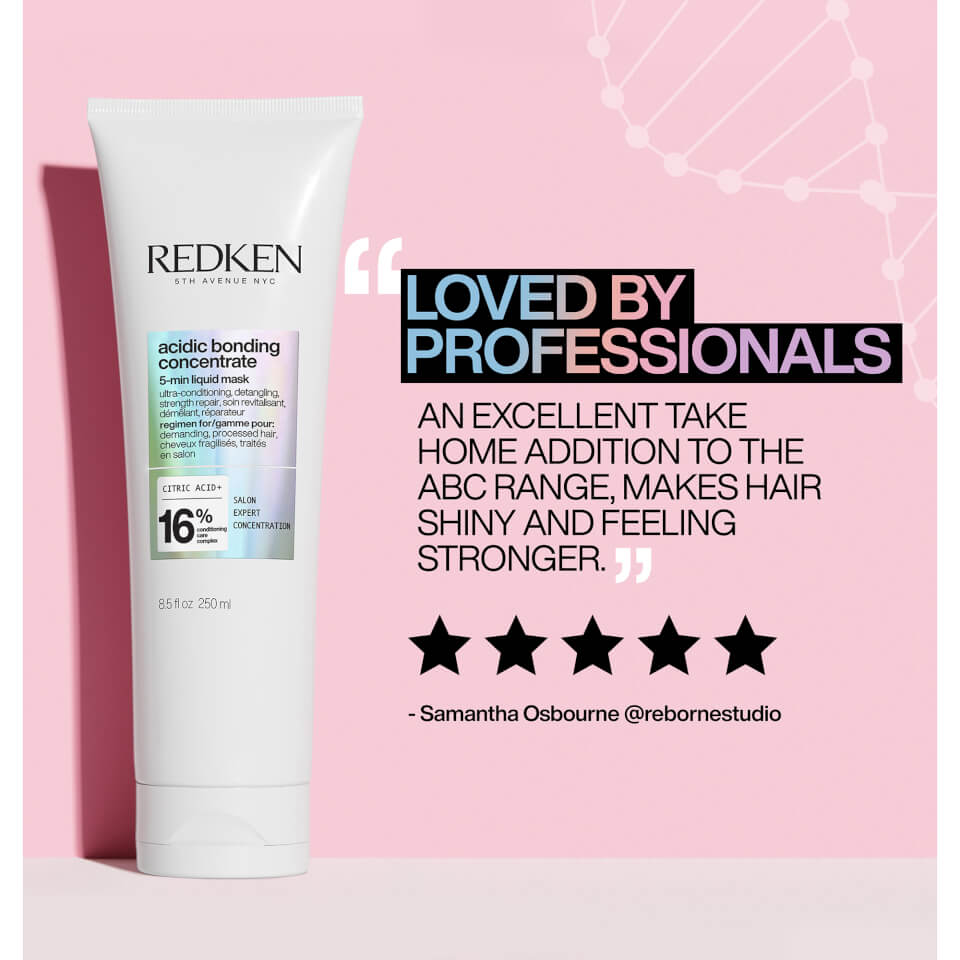 Redken Acidic Bonding Concentrate Shampoo 50ml, Conditioner 30ml and 250ml Mask Bundle
