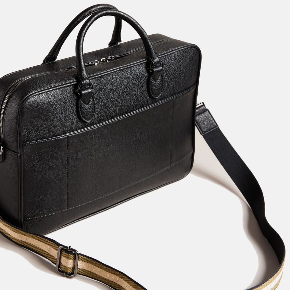 Ted Baker Kaden Pebble-Grained Faux Leather Laptop Bag
