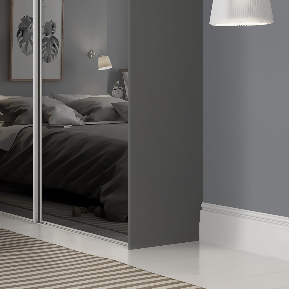 Spacepro Wardrobe Multi Purpose End Panel Onyx H 2800mm x W 680mm x D 18mm Homebase