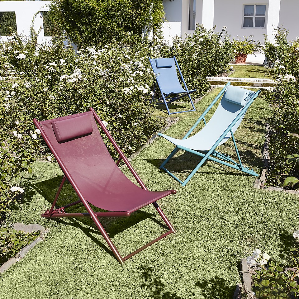 Deck Chair Burgundy