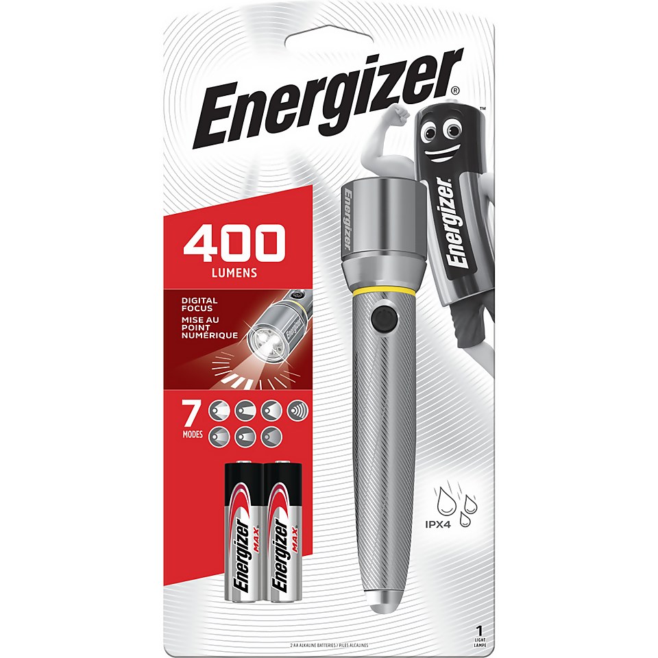 Energizer Vision HD Performance Metal Torch with Digital Focus