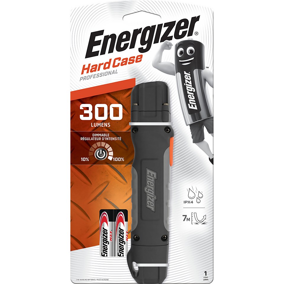 Energizer Hard Case Professional 2AA Handheld Torch