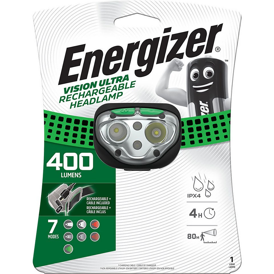 Energizer Vision Ultra HD Rechargeable Headlight
