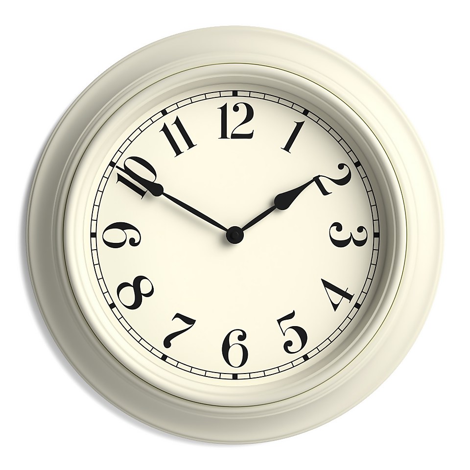 Kitchen Wall Clock - 40cm - Cream