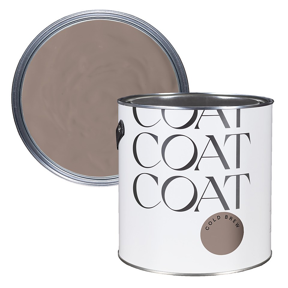 COAT Flat Matt Emulsion Paint Cold Brew - 2.5L