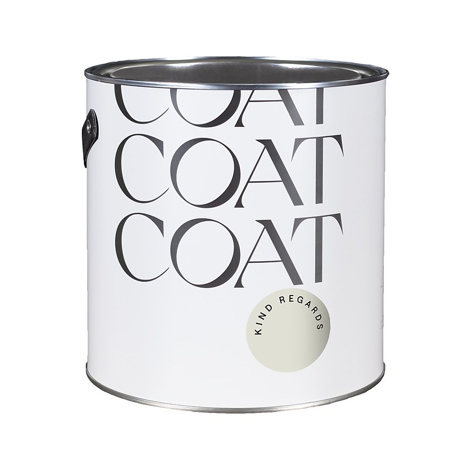 COAT Flat Matt Emulsion Paint Kind Regards - Peel and Stick Tester A5